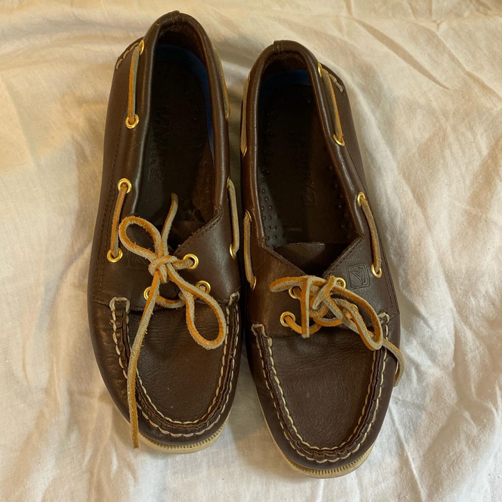 Brown Sperrys Sz 6w